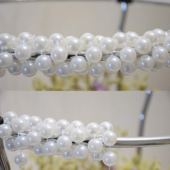 Pearl Strands, 14 Mm Large Pearls Garland Faux Crystal Beads Garland Spool Roll