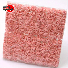 144Pcs Mini PE Foam Rose Heads Red Lace Flowers DIY Wedding Home Decor 2cm