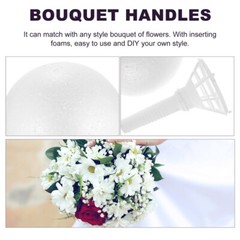3 Sets Wedding Bouquets Bride Holder Bouquet Display Holder
