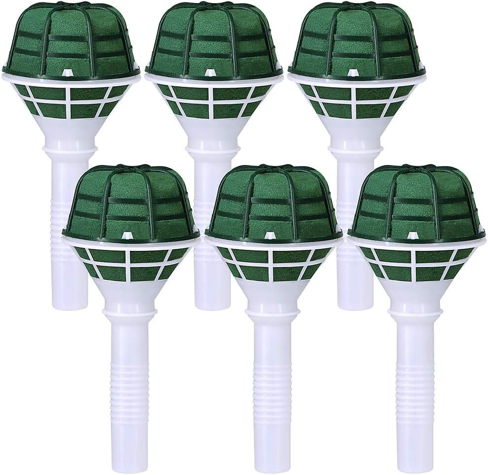 6 PCS Foam Floral Handle Bouquet Holders Handle Bouquet Holder for Floral Arrang