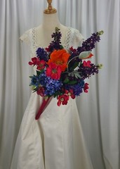 Summer Love Bright and Beautiful Faux Silk Wedding Bouquet
