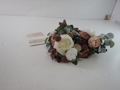 Ling’s moment 15″ Wedding Bouquet, Dusty Rose and Mauve