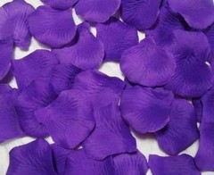 Rose Petals 1200pcs Artificial Flowers Silk Petals for Romantic Night Purple