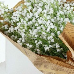 12 White 22 in Baby Breath Stems Silk Artificial Flowers Party Wedding Flowers