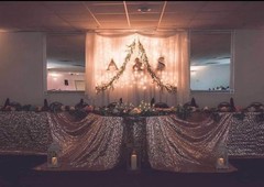 Wedding Rose Gold Sequin Clothes, Three Dimensions in photo. Asking $100 or BO.