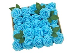 50pcs Artificial Foam Rose Wedding Bouquet Baby Shower Flower Ball Party Decor