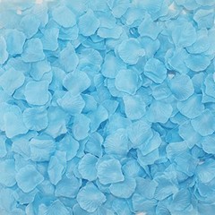 CODE FLORIST 2200 PCS Silk Flower Rose Petals for Wedding 2 Inch Light Sky Blue