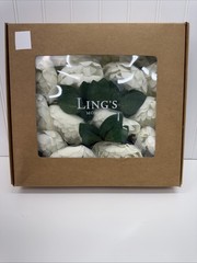 Ling’s Moment Peony 16pcs Ivory Light Ivory Blooming Peonies Artificial Flowers