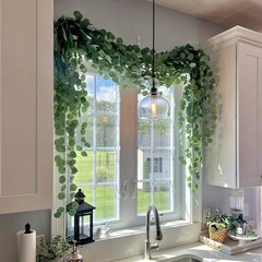 Artificial Eucalyptus Garland Green Eucalyptus Hanging Vine Outdoor DIY Fake Pla