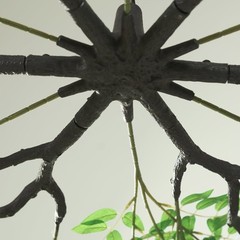55″ WHITE Silk Wisteria Vine Hanging Artificial FLOWER Chandelier Party