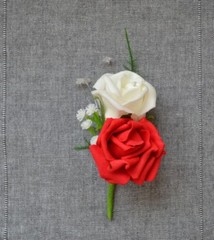 Wedding corsage, wedding buttonhole for guests groom, groomsmen. Variety of colo