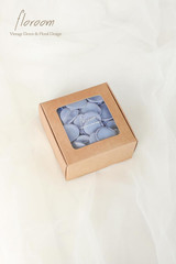 300pcs Rose Petals Dusty Blue Faux Silk Flower Petals for Wedding Flower Girl…