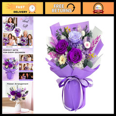 Preserved Flower Bouquets for Delivery – Perfect Birthday Gifts for Women & Moms