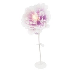Automatic Blooming Flower Artificial Peony With Light Us Plug Home Decor Purple