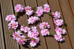 flower garland. 6foot in ivory or pink. wedding decorationflower garland