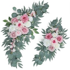 ponatia Artificial Wedding Arch Flowers (Pack of 2), Dusty Rose Wedding Flowe…