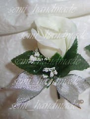 Silver Wedding Anniversary~Open Rose Pin Corsage~Wrist Corsage~Rose Boutonnieres