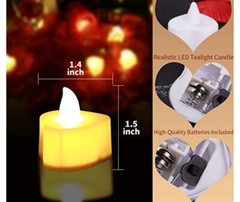 70 Packs Heart Shape Tealights With 2000+ Pieces Silk Rose Fake Petals