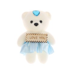 10PCs Bear Doll Love Bear Flower Bouquet Decor Dressed Stuffed Doll Foam Tool