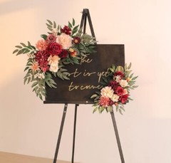 Floral Silk Flower Swags, Wedding Arch Decoration Pk of 2, Centerpieces
