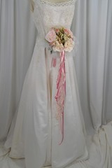 Pink Garden Ballerina Faux Silk Wedding Bouquet