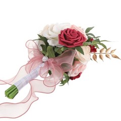 Plastic Artificial Bridesmaid Bouquet Wedding Flowers Romantic Table Decoration