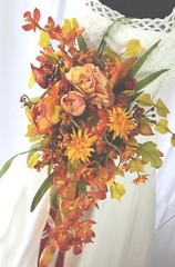 Autumn Bounty Faux Silk Bridal Bouquet
