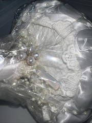 Mini Bridal Bouquet Handmade Satin Rose Round Wedding Bouquet Throw Toss Flower
