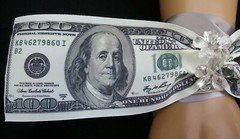 Dollar Bills Wedding Wrist Corsage,Prom, Homecoming, Military Ball, Boda,Quince