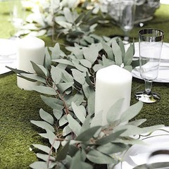 5 ft long Frosted Green Artificial Willow Foliage Garlands Wedding Decorations