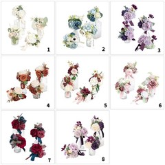Set of 4 Artificial Silk Wedding Bouquets Suitable for Bride and Photographers