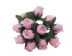 Lot 144 pcs Lt Pink Artificial Rosebuds Roses Millinery Craft Flowers 16mm 5/8″