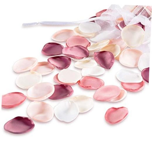 300pcs Artificial Flowers Silk Fake Pink Rose Petals Flower Girl 1 Blush Pink