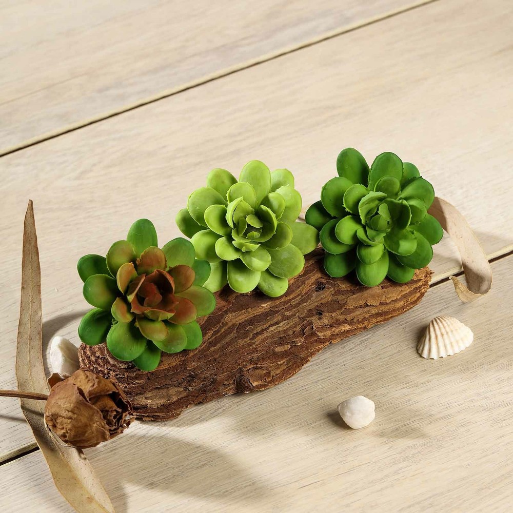 Green 3 Assorted 3″ Faux Succulent Sprays Stems Wedding Flowers Centerpieces