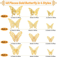 Billbotk 53 Pcs Flower Bouquet Accessories, 5 Pcs Gold Crowns and 48 Pcs Gold Bu