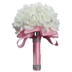Wedding Fake Flowers Bridal Bouquets Bridesmaid Rose Centerpiece Bride Hydrangea