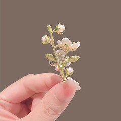 Retro Temperament Green Jasmine Brooch For Women Wedding Banquet Brooch Ornament