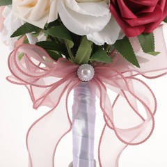 Plastic Artificial Bridesmaid Bouquet Wedding Flowers Romantic Table Decoration