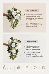 Elegant Ivory Cascade Bridal Bouquet