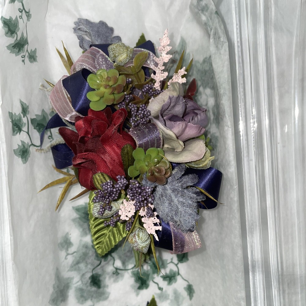 Wedding /Special Occasion Corsages Blue Purple Earth Tones 1 Large 7 Small