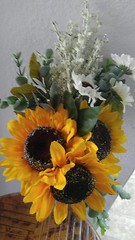 Wedding flowers bridal bouquet decorations sunflower bouquets package reception