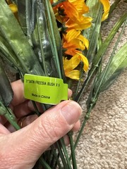 Floral Freesia Bush 21 Inch Satin Flowers Spring/Summer Florals LOT OF 6 NEW