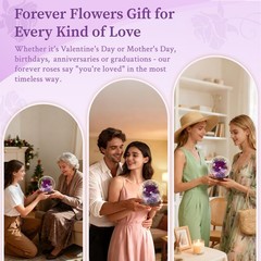 Preserved Flowers for Delivery – Roses Forever Purple