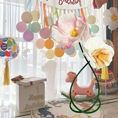 Pink White Champagne Gold Flowers Decoration for Party L-mixed Color-d