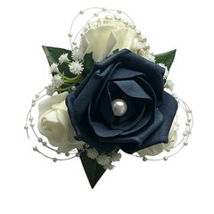 Wedding bouquets Flowers Ivory Rose Bride, Bridesmaid, Flower Girl Wand, posy