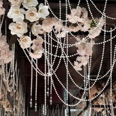 24 Pcs 78ft Wedding Pearl Crystal Garland Faux Pearl Hanging String 78 ft