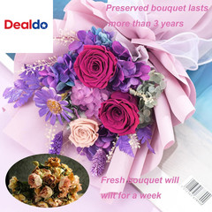 Flowers for Delivery,Preserved Flowers Bouquets,Purple Rose Bouquets That Last 1