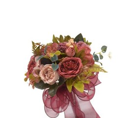 Bride Bridesmaid Wedding Bouquet,Artificial Flowers Elegant Artificial Romantic