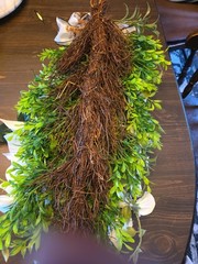 Lovely Cascade Of Faux Cala Lilys 24″ Wedding Door Deco