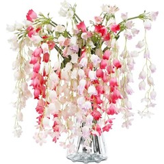 8 Pack Artificial Lily of The Valley White, Pink, Light Purple, Rose Red